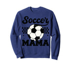 Checkered Soccer Mama Soccer Mom Sweatshirt - Custom Art Print for Adults