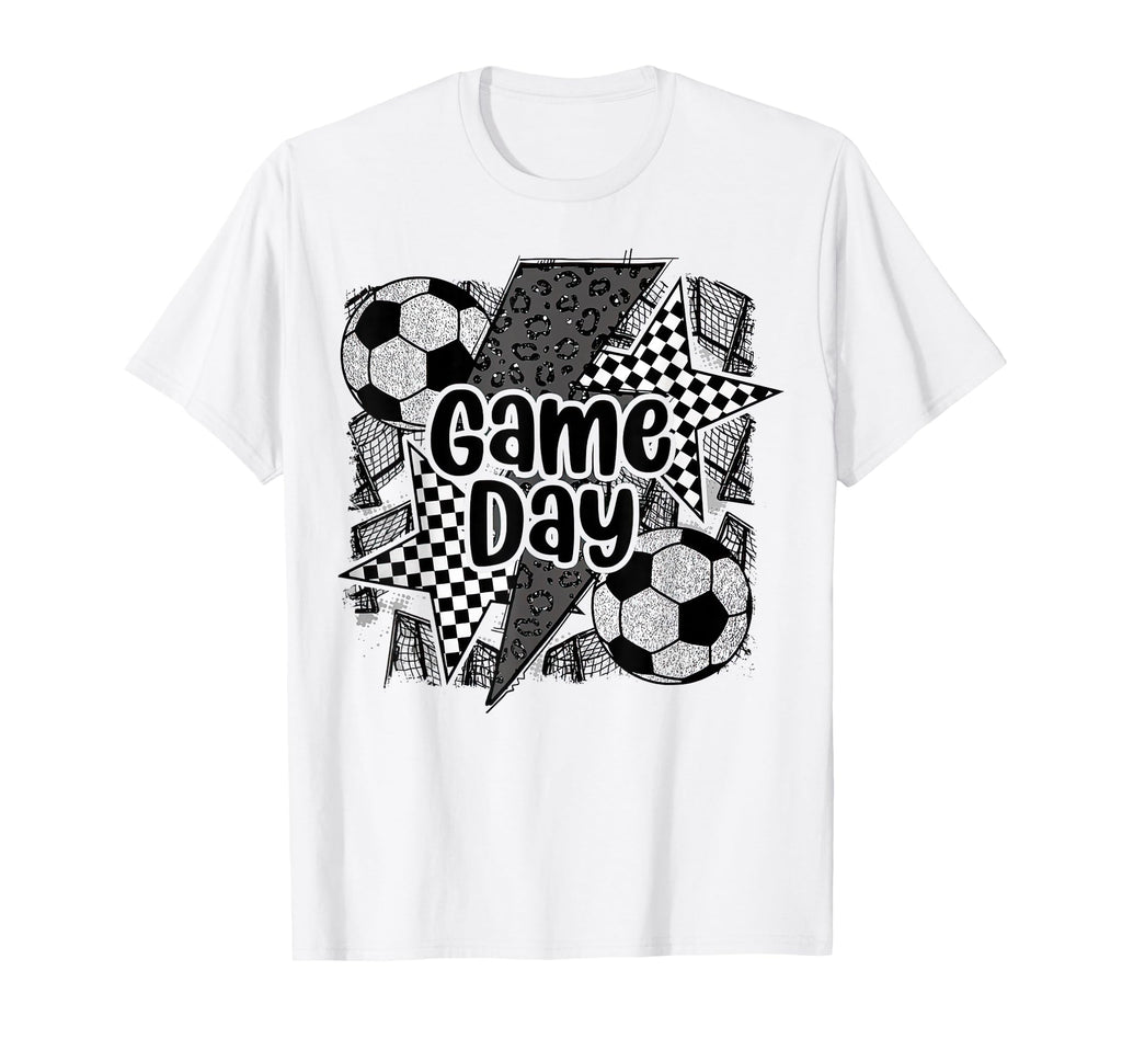 Coquette Soccer Mama Leopard Game Day T-Shirt - Graphic Print Men Women