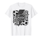 Coquette Soccer Mama Leopard Game Day T-Shirt - Graphic Print Men Women