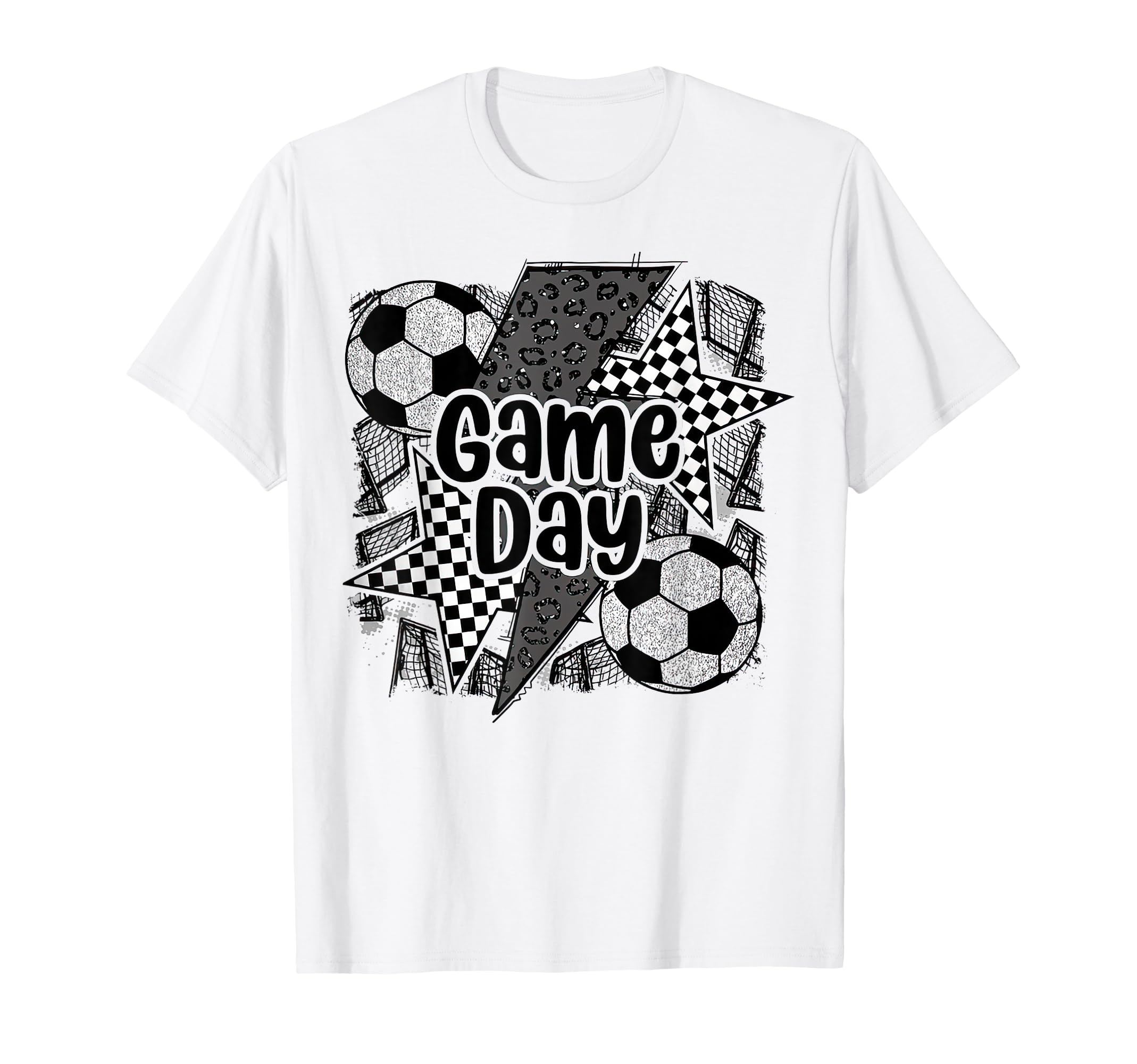 Coquette Soccer Mama Leopard Game Day T-Shirt - Graphic Print Men Women