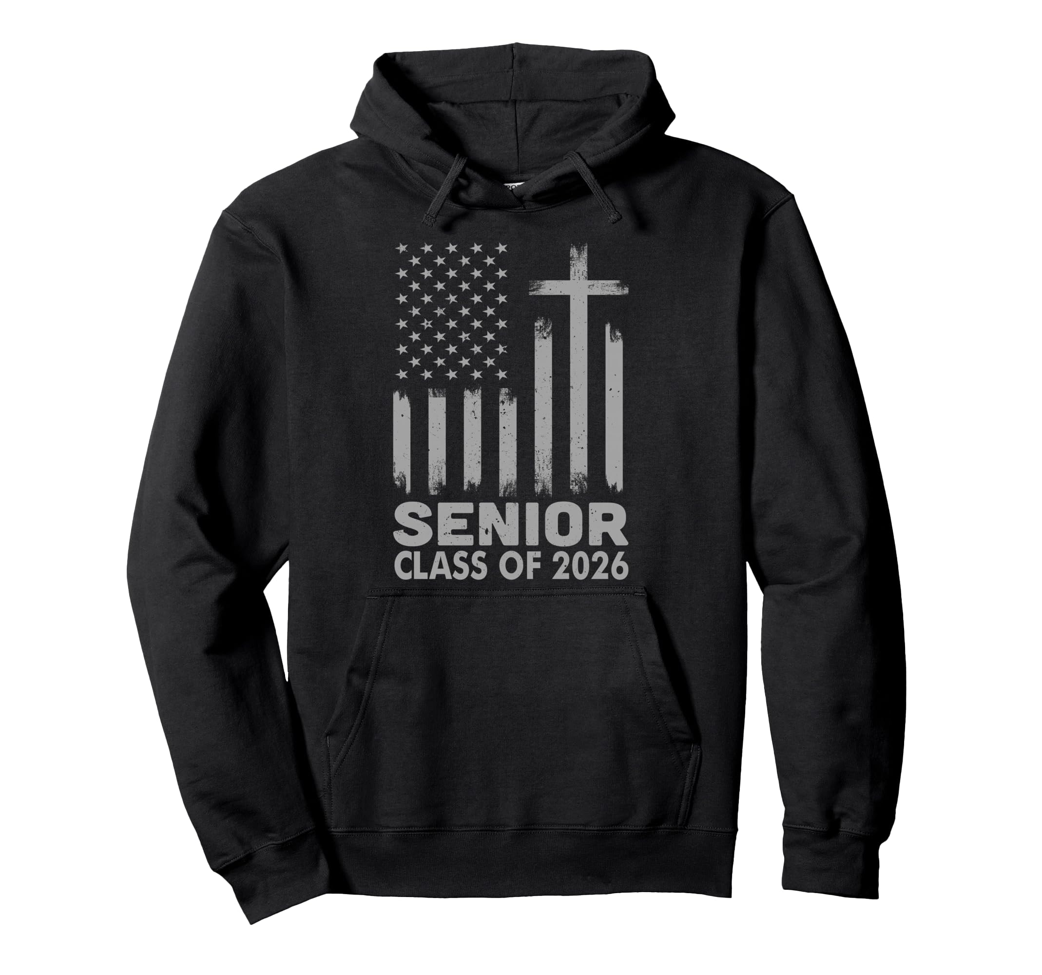 Senior Class 2026 Usa Flag Hoodie - Fun Novelty Design for Adults