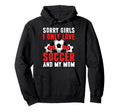 I Only Love Soccer And My Mom Hoodie - Casual Everyday Wear Men Women