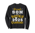 Proud Son Class 2025 Graduate Sweatshirt - Fun Novelty Design Unisex