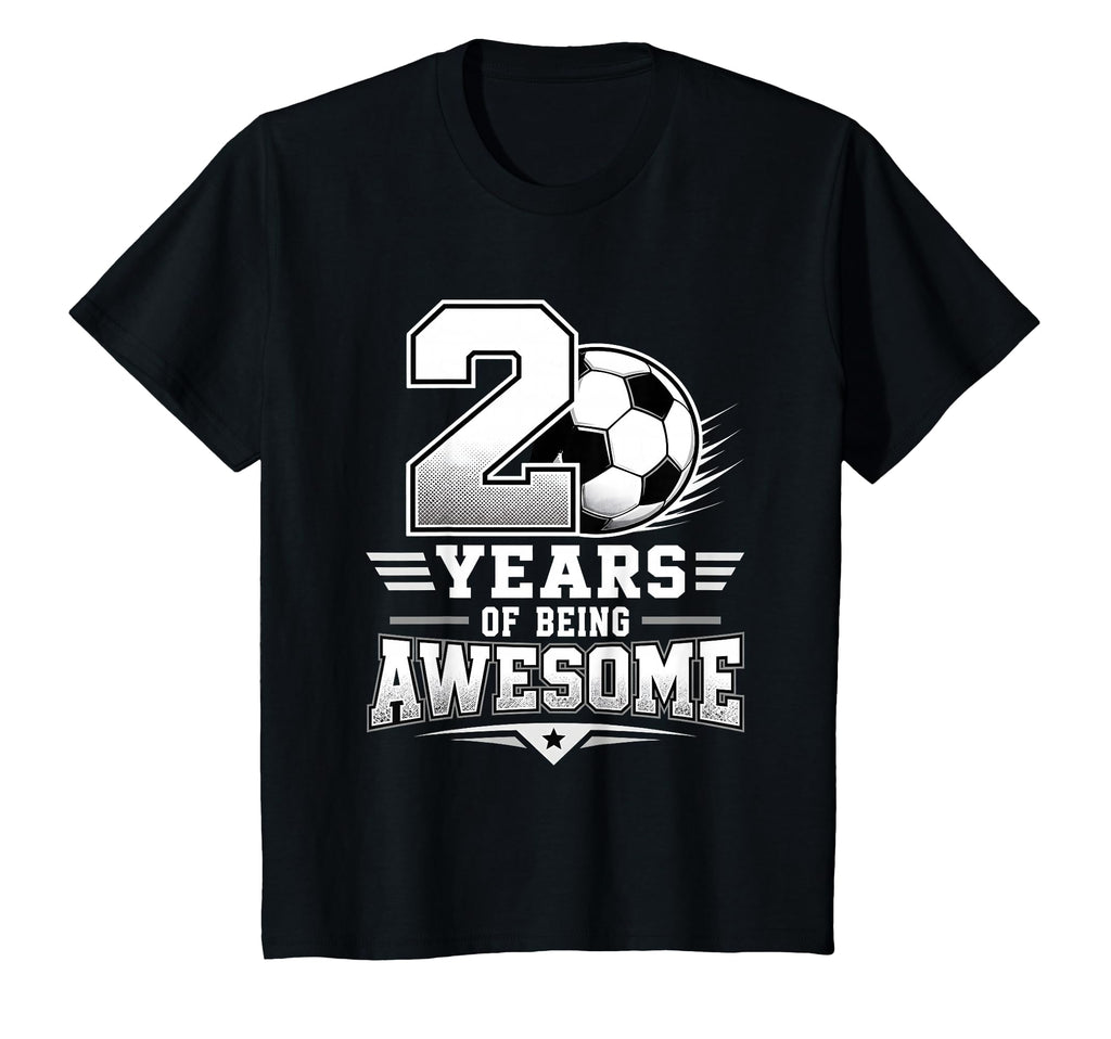 2Nd Birthday Soccer 2 Years Being T-Shirt - Minimalist Print Unisex