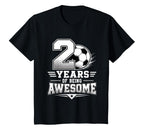 2Nd Birthday Soccer 2 Years Being T-Shirt - Minimalist Print Unisex