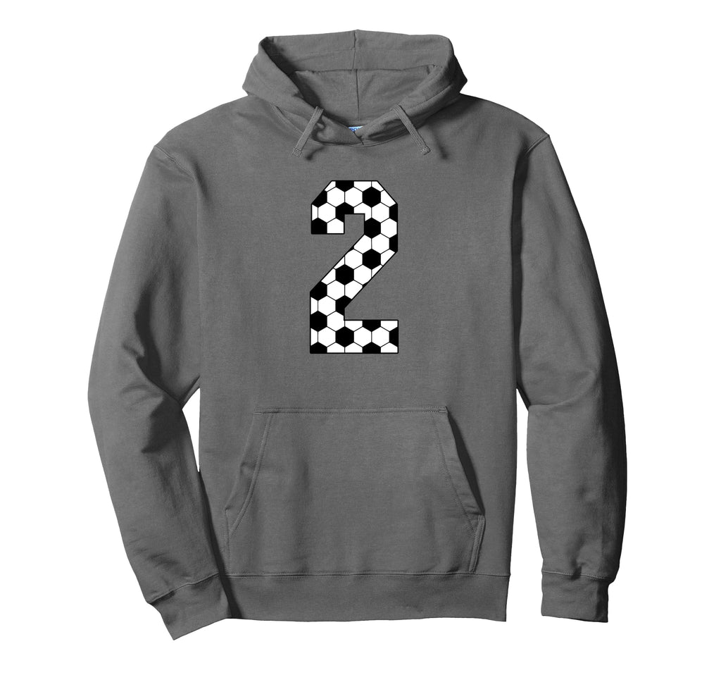 Number 2 Soccer Mom Birthday Soccer Ball Hoodie - Unique Graphic Unisex