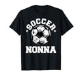 Soccer Nonna Soccer Ball Distressed T-Shirt - Trendy Graphic Men Women