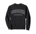 Soccer Legend Funny Athletic Sweatshirt - Minimalist Print Unisex