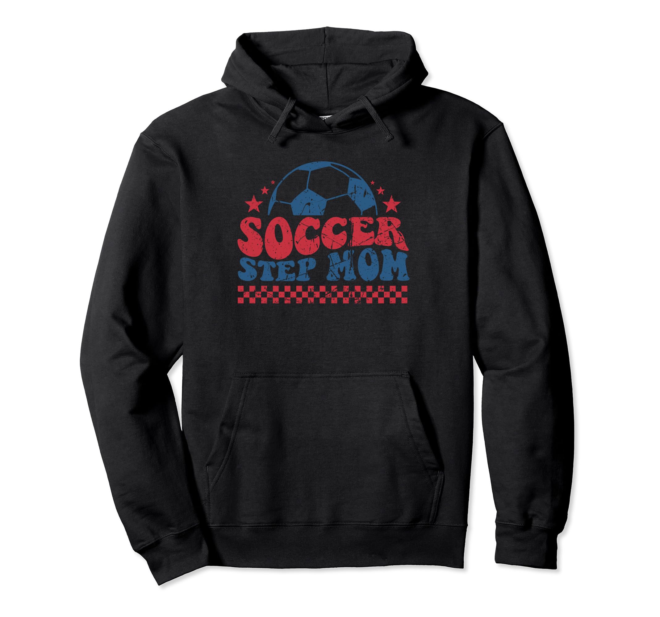Soccer Step Mom Funny Sport Hoodie - Unique Graphic Unisex