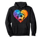Soccer Ball Heart Lover And Hoodie - Casual Everyday Wear Unisex