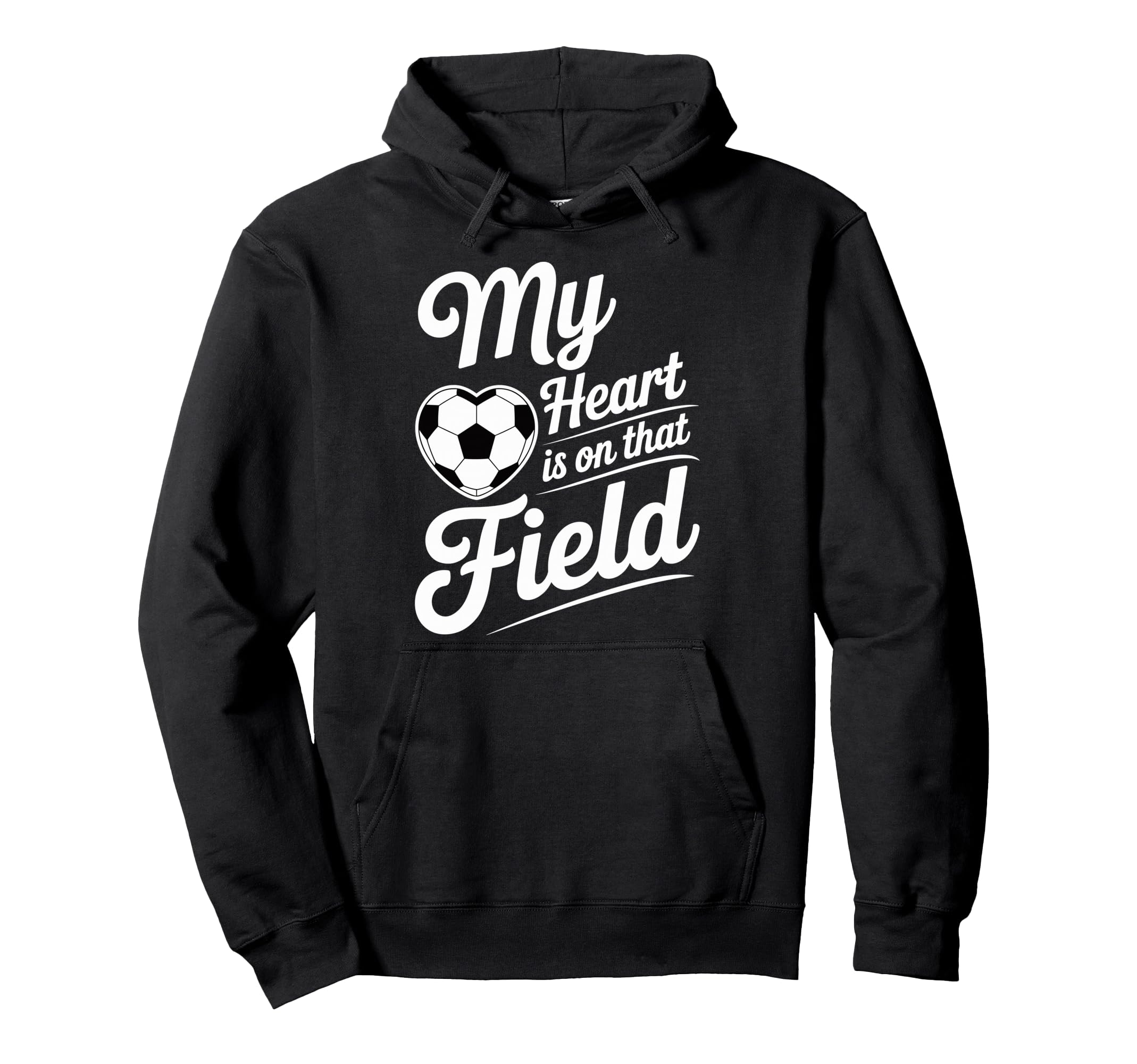 My Heart Is That Field Soccer Player Fan Hoodie - Custom Art Print Unisex