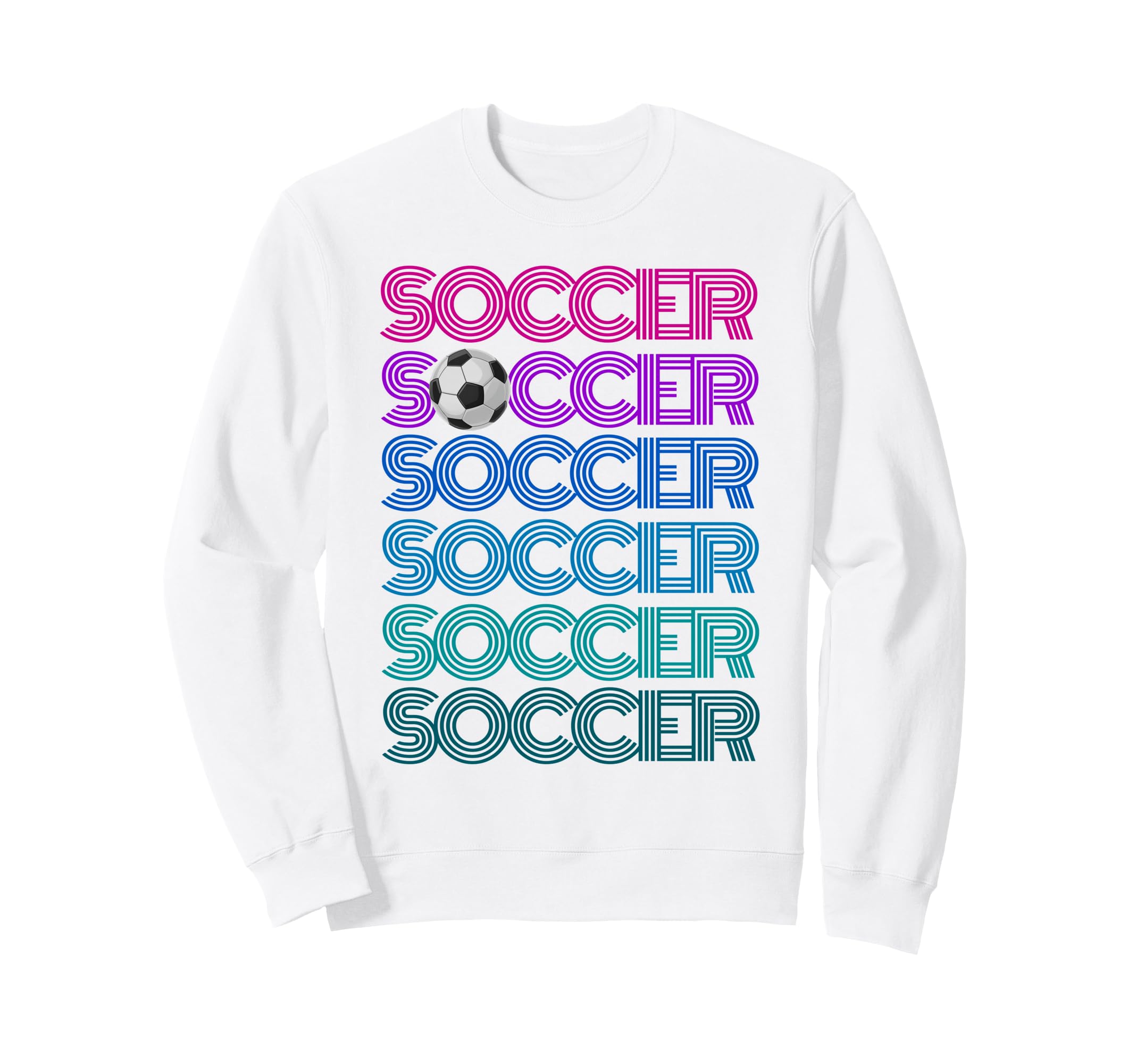 Soccer Eat Sleep Repeat Just Loves Sweatshirt - Trendy Graphic for Adults