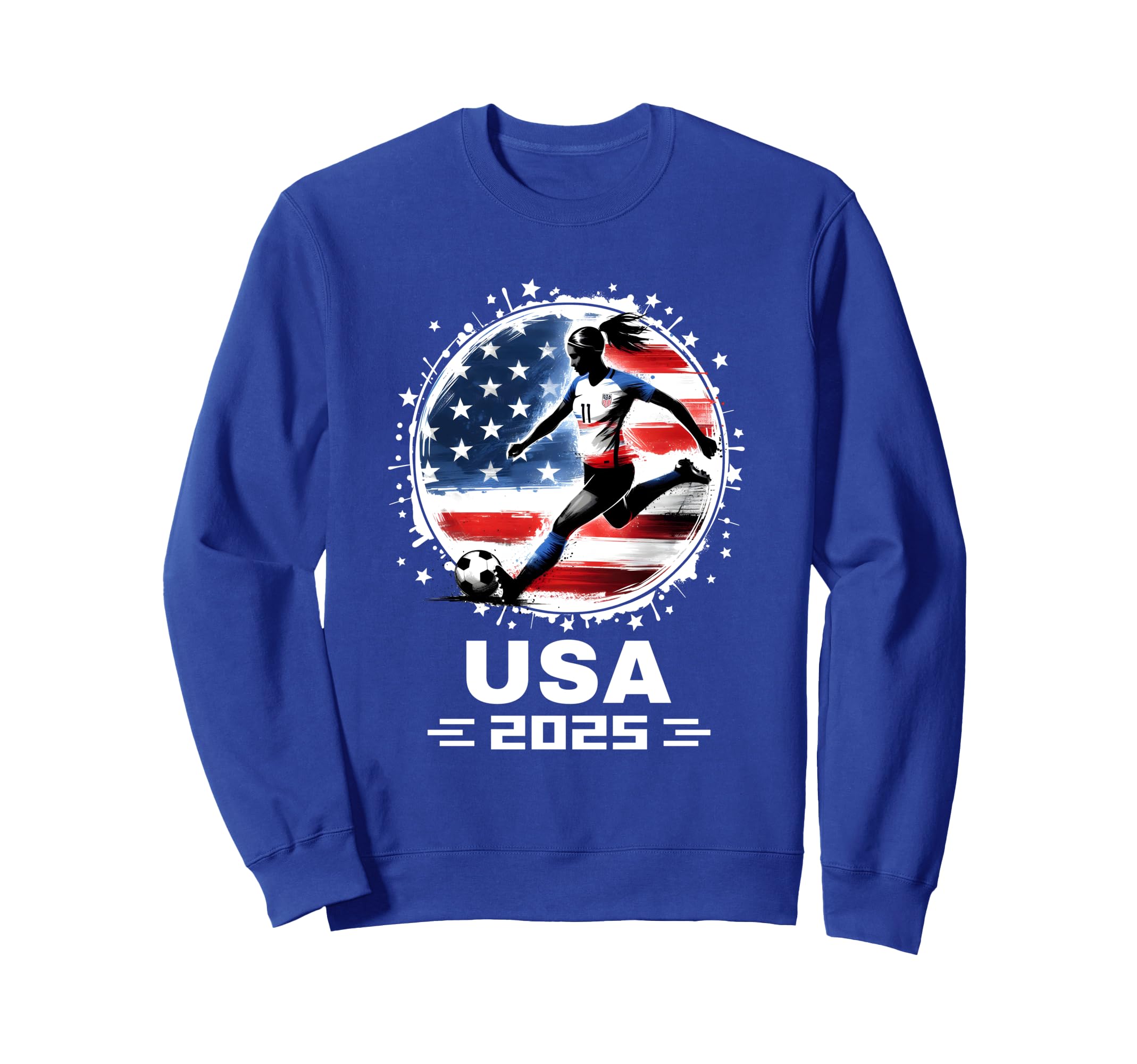American Flag Soccer Team Soccer Sweatshirt - Minimalist Print Men Women