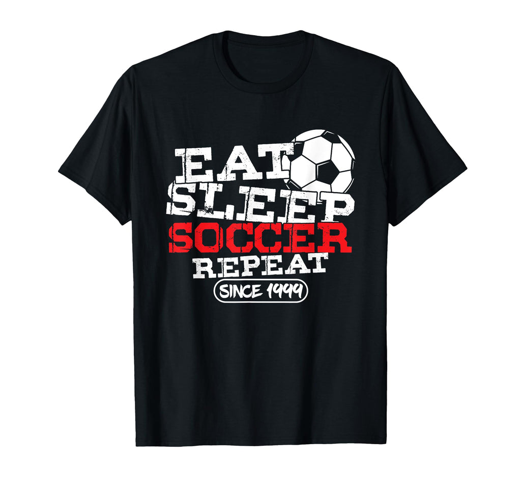 Soccer Player Goal Football Born T-Shirt - Fun Novelty Design for Adults