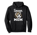 Soccer Mom Leopard Heart Matching Hoodie - Minimalist Print Men Women