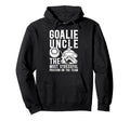 Funny Hockey Goalie Uncle Hockey Keeper Hoodie - Minimalist Print Unisex