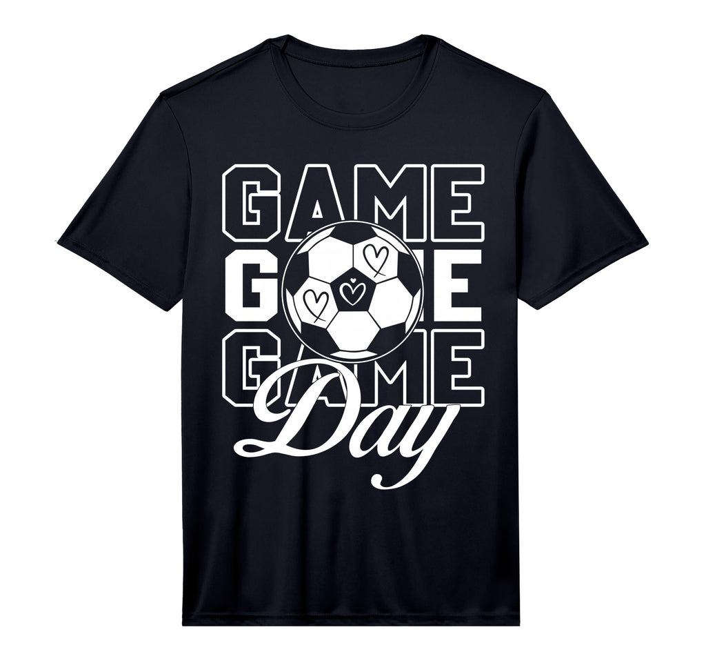 Game Day Soccer Performance T-Shirt - Minimalist Print for Adults
