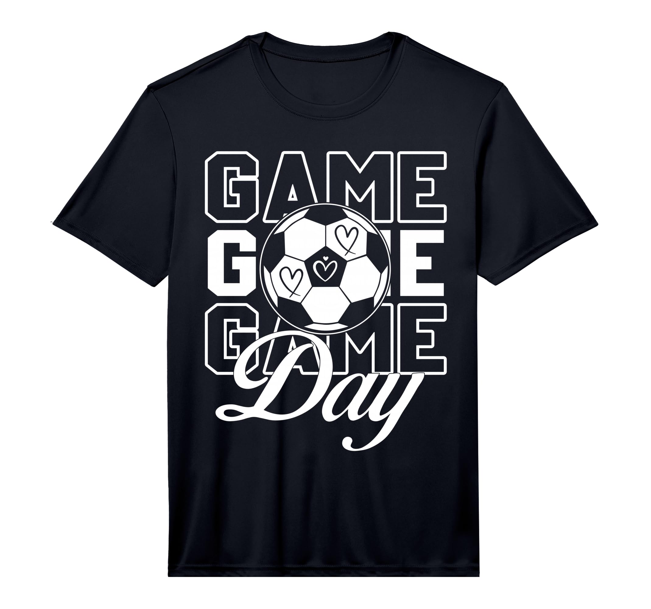 Game Day Soccer Performance T-Shirt - Minimalist Print for Adults