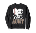 Ball Aunt Heart Baseball Sweatshirt - Casual Everyday Wear Men Women