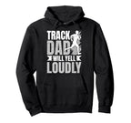 Distressed Running Dad Loudly Dad Loudly Hoodie - Custom Art Print Unisex