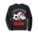 Soccer Moms Club Soccer Cleats Sweatshirt - Minimalist Print for Adults