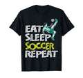 Soccer Gifts Eat Sleep Soccer T-Shirt - Minimalist Print Unisex
