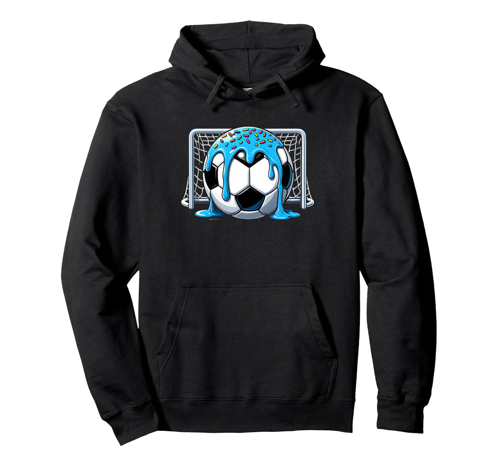 Soccer Drip Ice Cream Drip Soccer Hoodie - Casual Everyday Wear Unisex