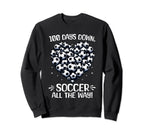 100 Days School Soccer Heart Love Sweatshirt - Streetwear Style Men Women