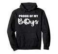 Proud My Funny Volleyball Soccer Mom Hoodie - Minimalist Print for Adults
