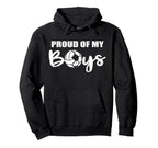 Proud My Funny Volleyball Soccer Mom Hoodie - Minimalist Print for Adults