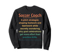 Funny Soccer Coach Sweatshirt - Minimalist Print Unisex
