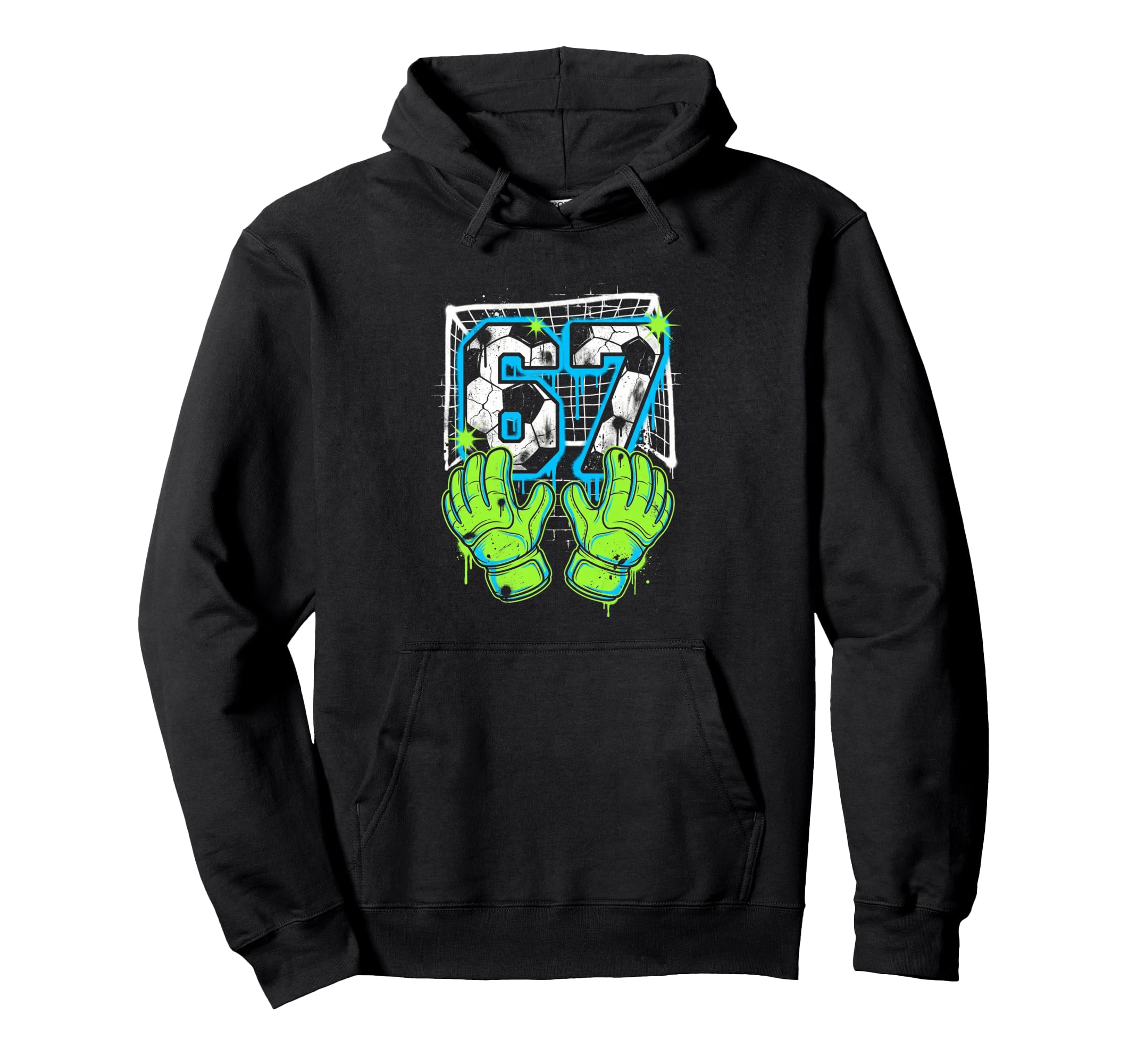 67 Six Seven Soccer Goalie Gen Alpha Hoodie - Graphic Print Men Women
