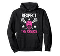 Respect Crease Lacrosse Goalkeeper Hoodie - Unique Graphic Men Women