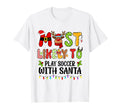Most Likely To Play Soccer Santa Family T-Shirt - Fun Novelty Design Unisex