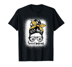 Bleached Soccer Mom Messy Bun T-Shirt - Aesthetic Graphic for Adults