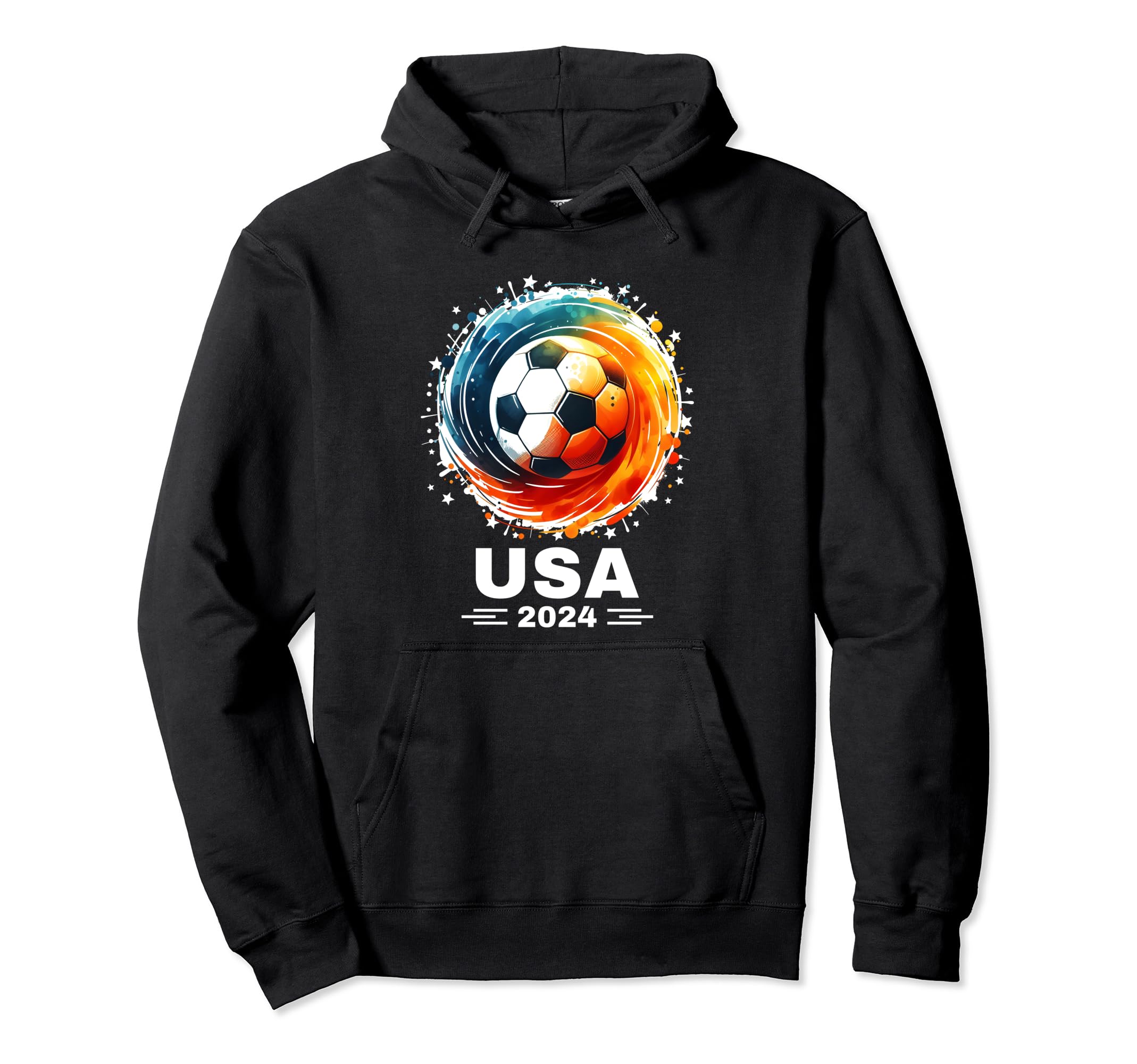 American Flag Soccer Womens Soccer Soccer Hoodie - Trendy Graphic Unisex
