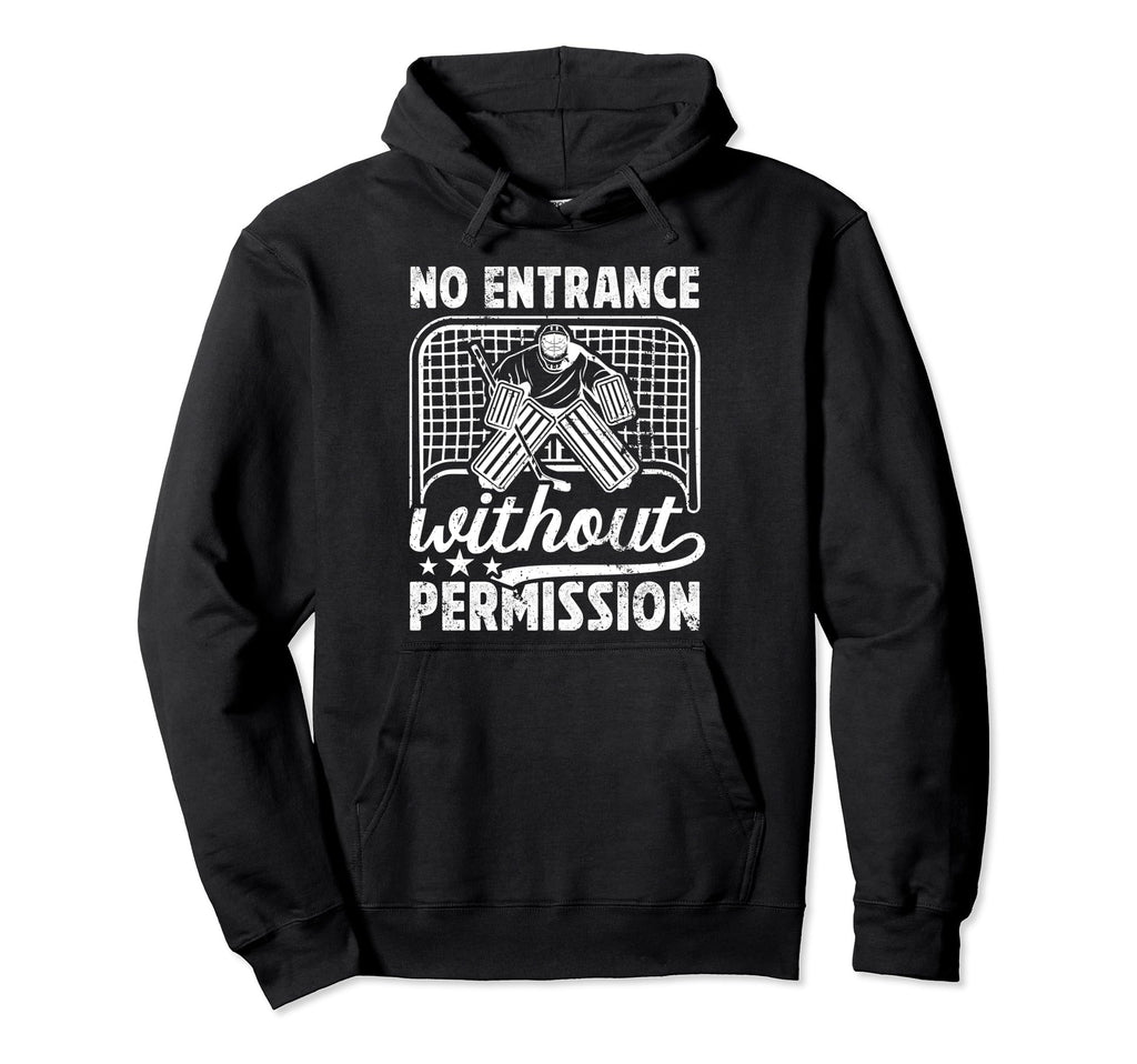 No Entrance Ice Hockey Goalkeeper Ice Hoodie - Streetwear Style for Adults