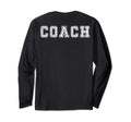 Coach Back Distressed Font Coach Gift T-Shirt - Graphic Print Men Women