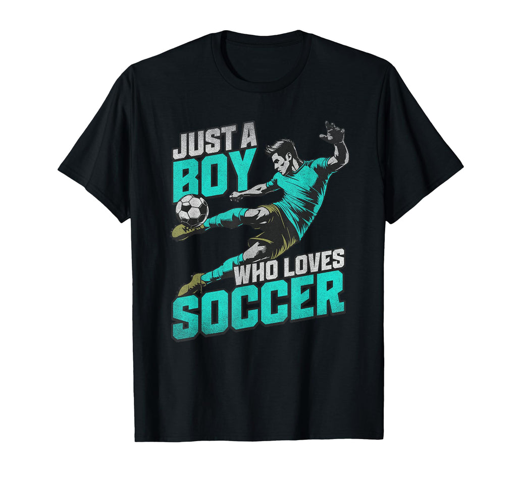 Just Who Loves Soccer Soccer Player T-Shirt - Custom Art Print Unisex