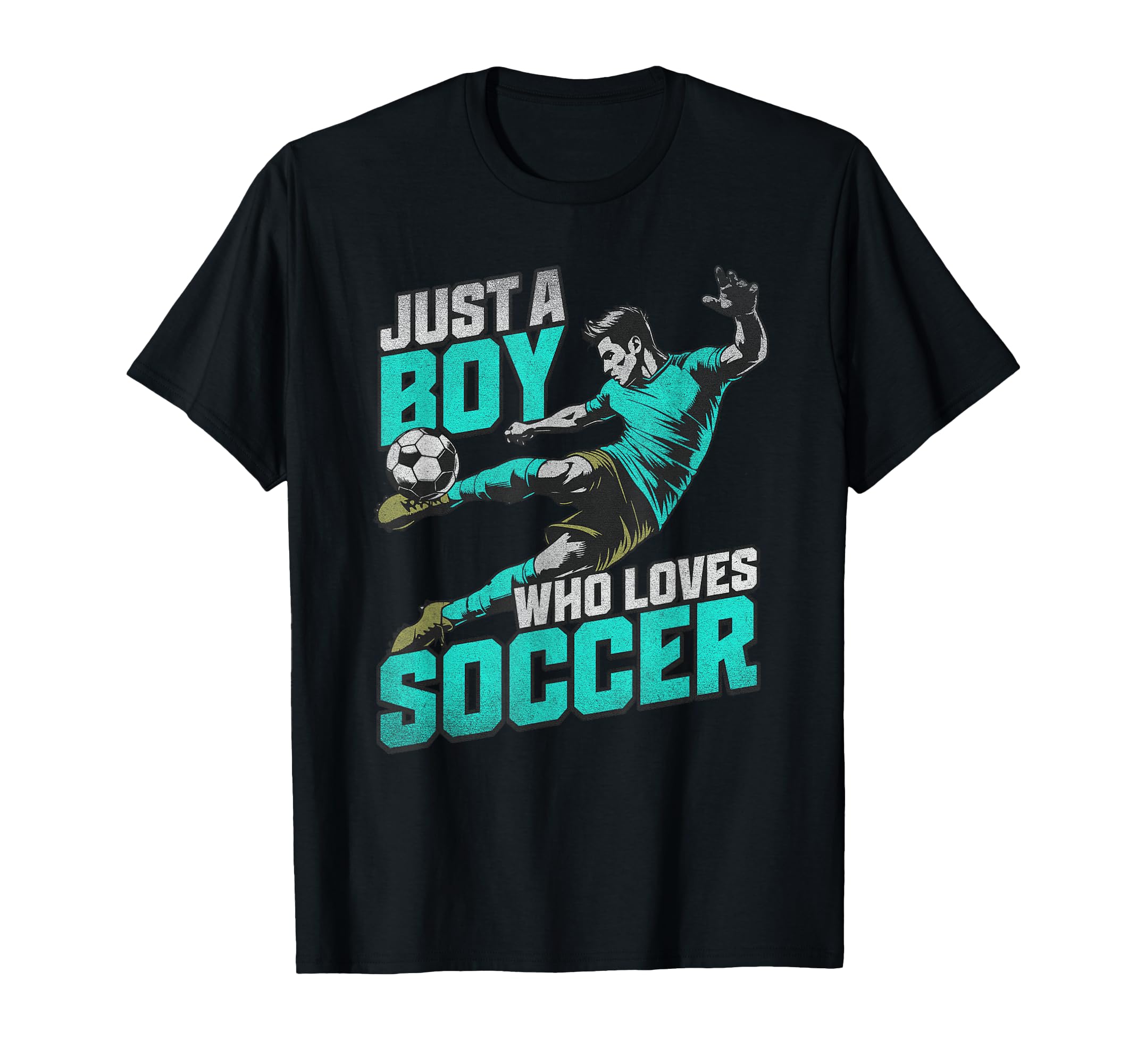 Just Who Loves Soccer Soccer Player T-Shirt - Custom Art Print Unisex