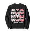 Soccer Mom Coquette Bow Soccer Sweatshirt - Custom Art Print for Adults