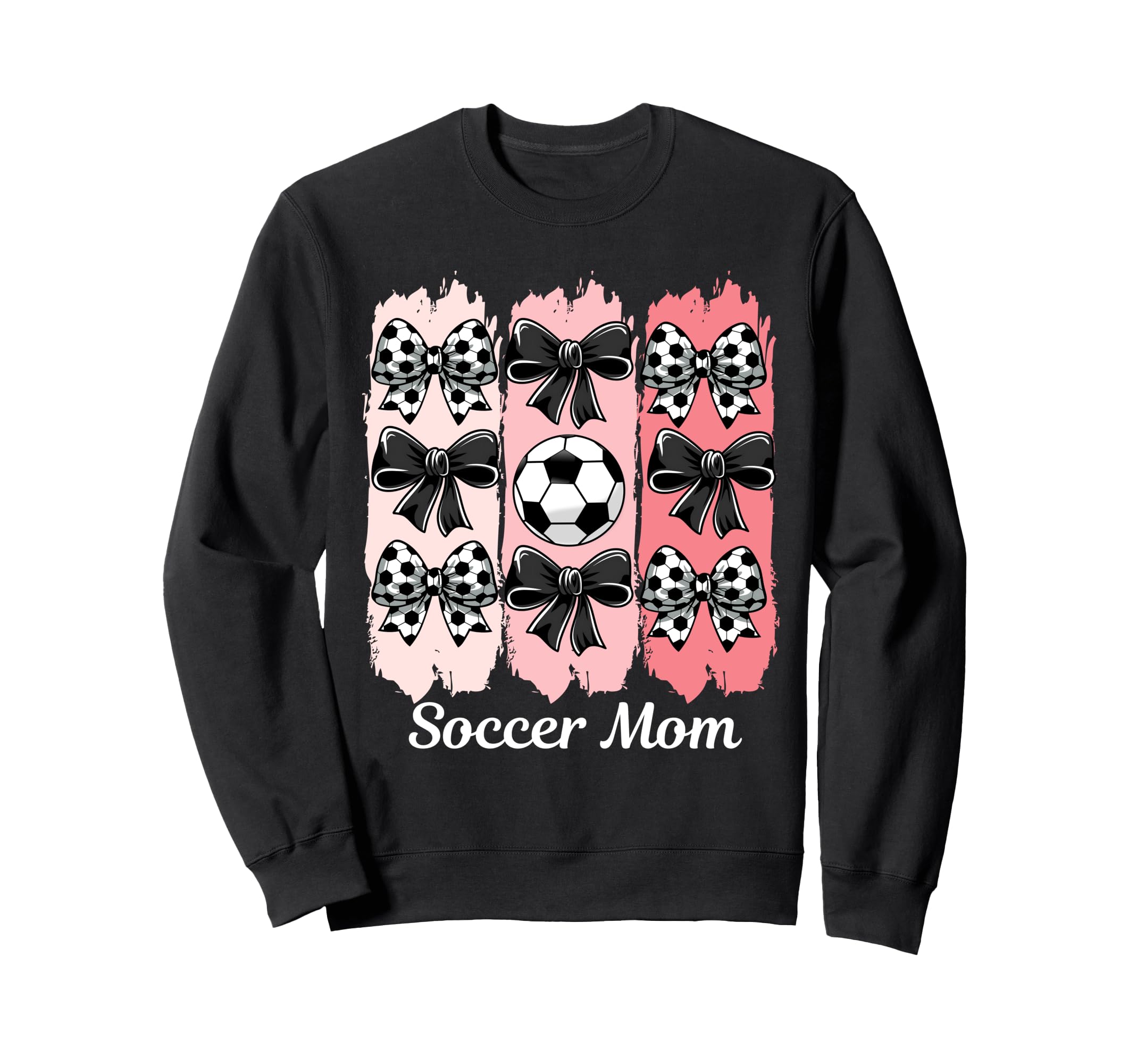 Soccer Mom Coquette Bow Soccer Sweatshirt - Custom Art Print for Adults