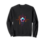 Soccer Ball Heartbeat Sweatshirt - Unique Graphic Men Women