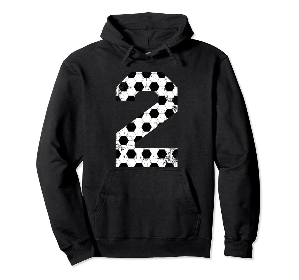 Soccer 2 Jersey Number Hoodie - Graphic Print Unisex