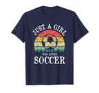 Just Who Loves Soccer T-Shirt - Casual Everyday Wear Men Women