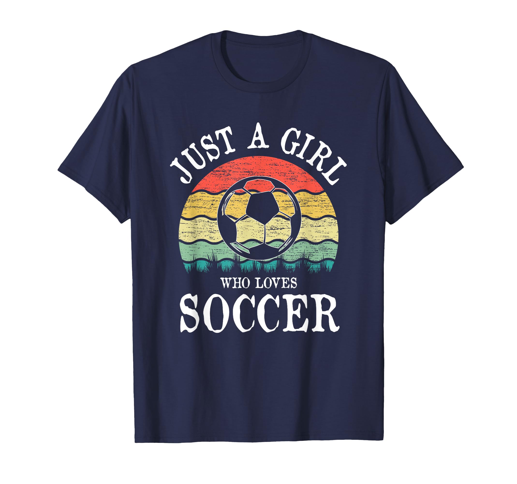 Just Who Loves Soccer T-Shirt - Casual Everyday Wear Men Women