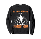 Attacking Midfielder Day Zombie Sweatshirt - Graphic Print for Adults
