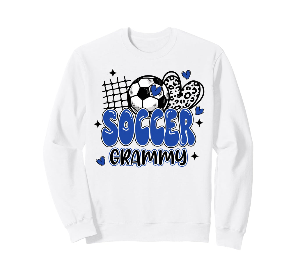 Soccer Grammy Leopard Funny Sweatshirt - Casual Everyday Wear Unisex