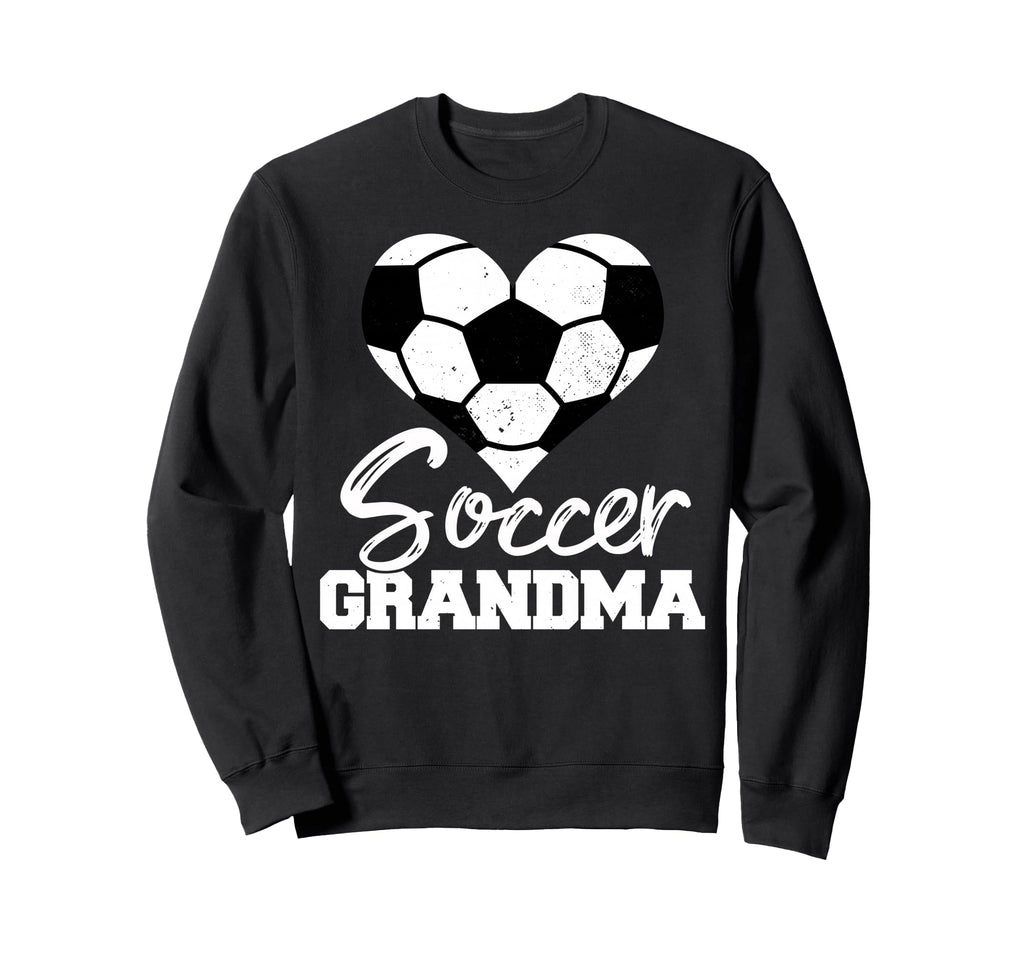 Soccer Grandma Heart Funny Heartfelt Sweatshirt - Unique Graphic Unisex