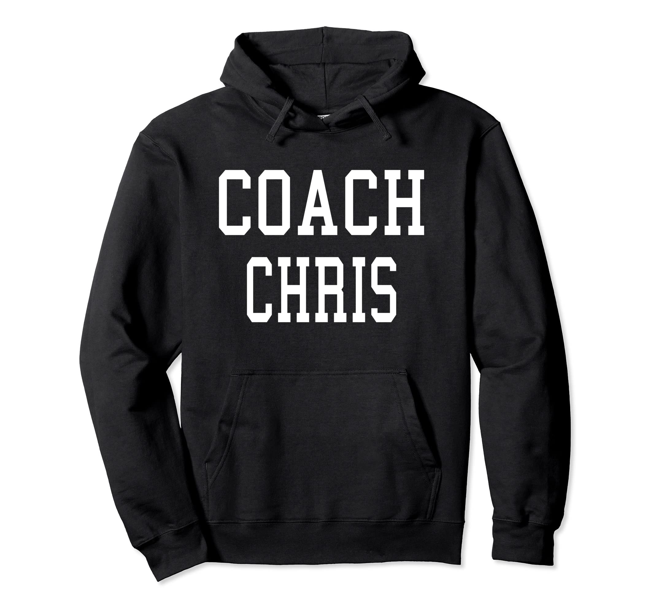 Coach Chris Custom Football Soccer Hoodie - Casual Everyday Wear Unisex
